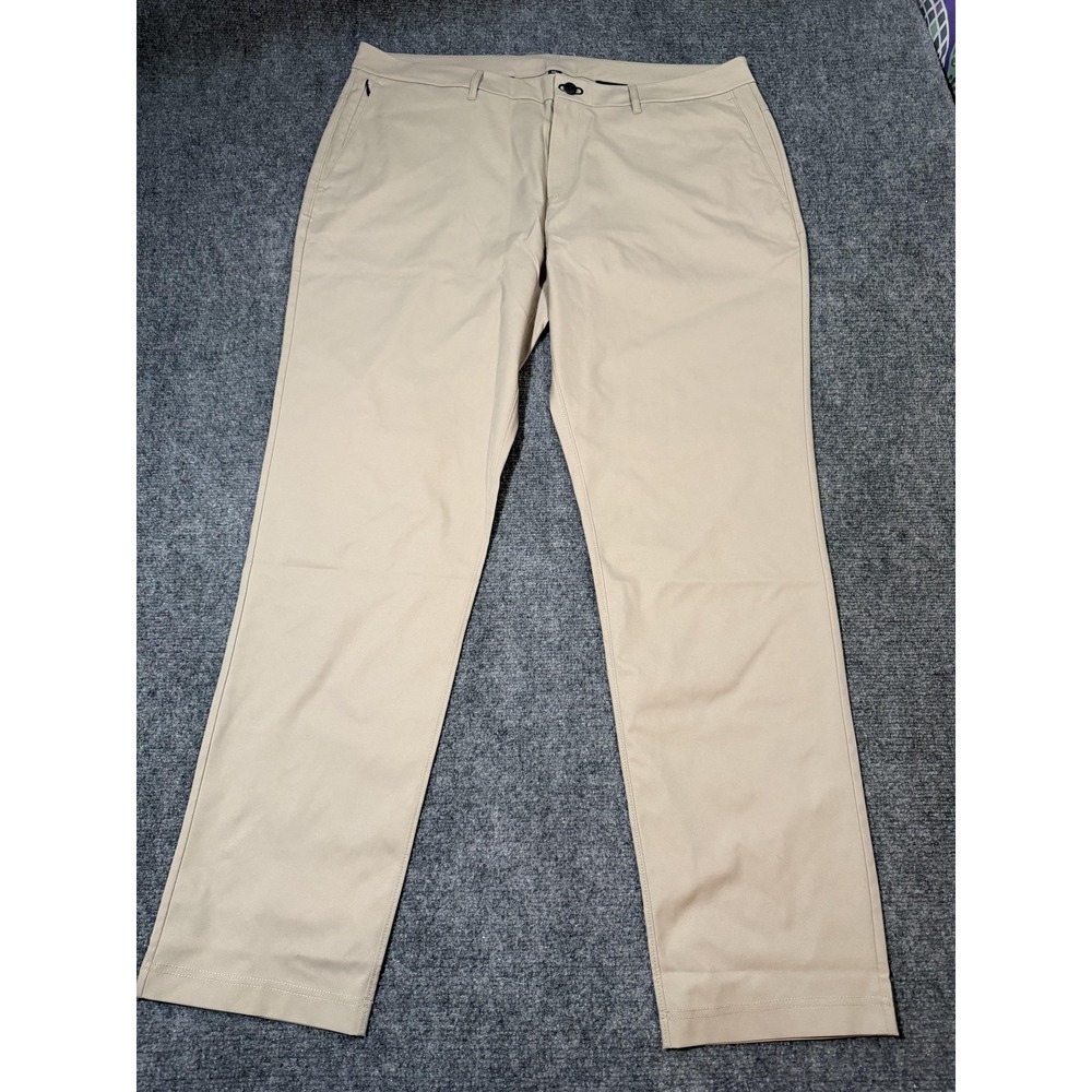 Public Rec Pants Mens 40x31 Beige Stretch Chino Straight Leg Casual Travel Wear